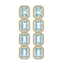 18.99 CTW Sky Topaz & Diamond Halo Earrings 10K Yellow