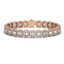 20.25 CTW Emerald Cut Diamond Designer Bracelet 18K