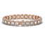 20.25 CTW Emerald Cut Diamond Designer Bracelet 18K - 2
