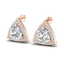 3 CTW VS/SI Diamond Stud Earrings 14K Rose Gold