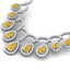 29.42 CTW Royalty Canary Citrine & VS Diamond Necklace - 2