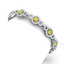 9 CTW SI/I Fancy Yellow And White Diamond Bracelet 18K
