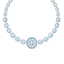 52.67 CTW Royalty Sky Topaz & VS Diamond Necklace 18K - 2
