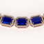 84.94 CTW Sapphire & Diamond Halo Necklace 10K Rose - 3