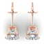 2.9 CTW Certified VS/SI Diamond 3 Stone Stud Earrings - 3