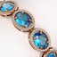 29.53 CTW Swiss Topaz & Diamond Halo Bracelet 10K Rose - 3