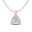 1.50 CTW VS/SI Diamond Necklace 14K Rose Gold