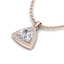 1.50 CTW VS/SI Diamond Necklace 14K Rose Gold - 2