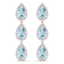 27.3 CTW Royalty Sky Topaz & VS Diamond Earrings 18K