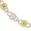25 CTW SI/I Fancy Yellow And White Diamond Necklace 18K - 2