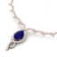 23.43 CTW Royalty Sapphire & VS Diamond Necklace 18K