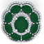 14.4 CTW Royalty Designer Emerald & VS Diamond Ring 18K - 2