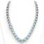 136 CTW Aquamarine & VS/SI Diamond Necklace 14K White - 3
