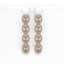 6.08 CTW Oval Diamond Designer Earrings 18K Rose Gold