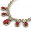 38.42 CTW Royalty Ruby & VS Diamond Necklace 18K Yellow