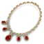 38.42 CTW Royalty Ruby & VS Diamond Necklace 18K Yellow - 2