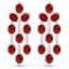 26.15 CTW Royalty Designer Ruby & VS Diamond Earrings