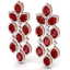 26.15 CTW Royalty Designer Ruby & VS Diamond Earrings - 2