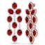 26.15 CTW Royalty Designer Ruby & VS Diamond Earrings - 3