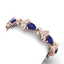 24.8 CTW Royalty Sapphire & VS Diamond Bracelet 18K - 2