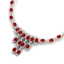 65.93 CTW Royalty Ruby & VS Diamond Necklace 18K Rose