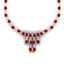 65.93 CTW Royalty Ruby & VS Diamond Necklace 18K Rose - 2