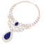 87.52 CTW Royalty Sapphire & VS Diamond Necklace 18K - 3