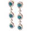 5.28 CTW Royalty Fancy Blue, SI Diamond Earrings 18K - 2