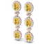 19.06 CTW Royalty Canary Citrine & VS Diamond Earrings - 2