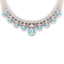 60.62 CTW Royalty Sky Topaz & VS Diamond Necklace 18K