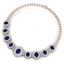 45.69 CTW Royalty Sapphire & VS Diamond Necklace 18K - 3