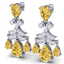 10.41 CTW Royalty Canary Citrine & VS Diamond Earrings - 2