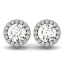 4.40 CTW Diamond Solitaire Earrings VS/SI Certified 14K - 2