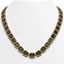 80.65 CTW Tourmaline & Diamond Halo Necklace 10K Rose
