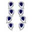 16.44 CTW Royalty Sapphire & VS Diamond Earrings 18K