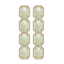 12.99 CTW Opal & Diamond Halo Earrings 10K Yellow Gold