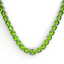 100 CTW Peridot & VS/SI Diamond Pave Necklace 14K White - 2