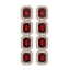 17.8 CTW Garnet & Diamond Halo Earrings 10K Rose Gold