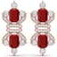 27.36 CTW Royalty Designer Ruby & VS Diamond Earrings