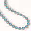 43.2 CTW Swiss Topaz & Diamond Halo Necklace 10K Rose - 2