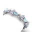 26.1 CTW Royalty Sky Topaz & VS Diamond Bracelet 18K - 2