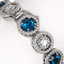 15.35 CTW Blue & White Diamond Designer Bracelet 18K - 3