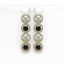 6.22 CTW Black & White Diamond Designer Earrings 18K