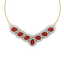 34.72 CTW Royalty Ruby & VS Diamond Necklace 18K Yellow