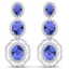 17.32 CTW Royalty Tanzanite & VS Diamond Earrings 18K