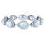 41.87 CTW Royalty Sky Topaz & VS Diamond Bracelet 18K - 3