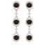 4.7 CTW Certified Black VS Diamond Earrings 18K Rose