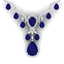 36.14 CTW Royalty Sapphire & VS Diamond Necklace 18K