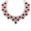 81 CTW Royalty Designer Ruby & VS Diamond Necklace 18K
