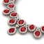 81 CTW Royalty Designer Ruby & VS Diamond Necklace 18K - 2